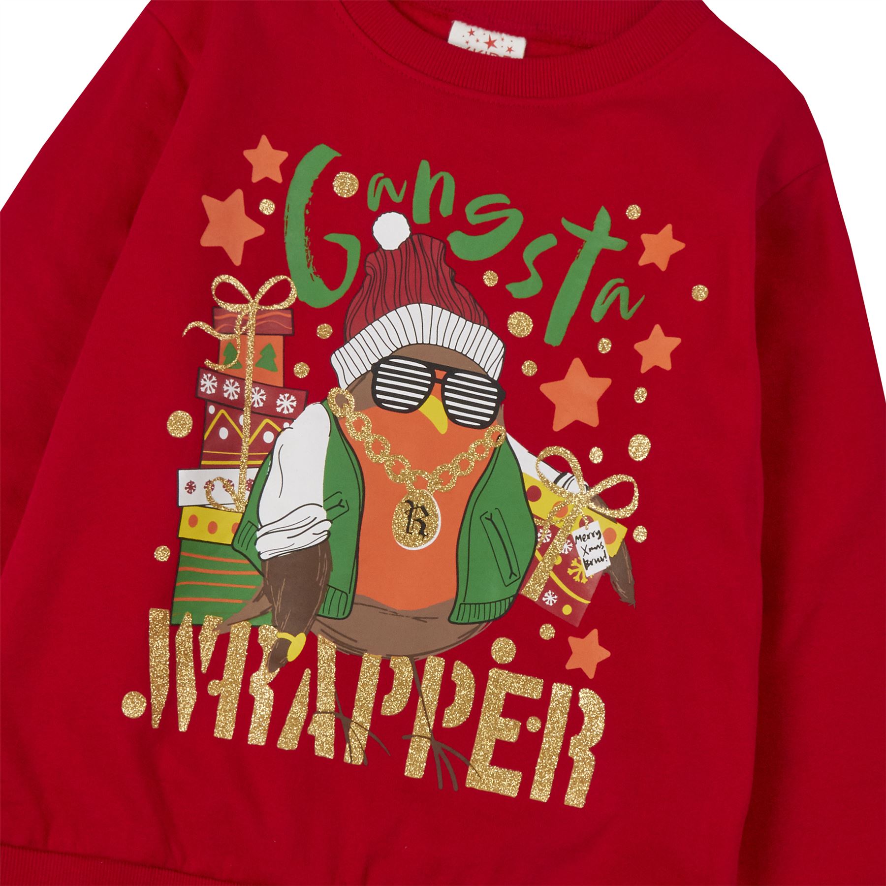Kids Christmas Jumper Boys Girls Sweatshirt Green/Navy/Red Age 2-13 Years - Picture 32 of 34