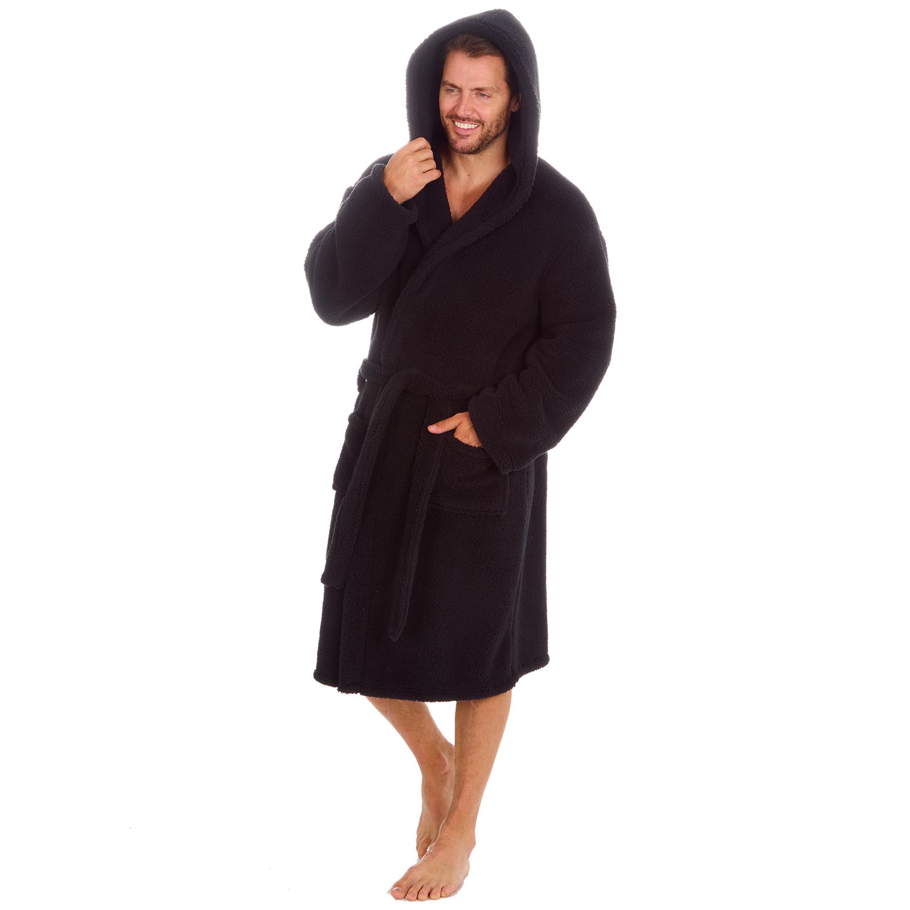 Para Hombres Cálido Vestido de Lanza Grueso Invierno Adultos Borg Vestido de Vestir M-XXL - Imagen 13 de 26