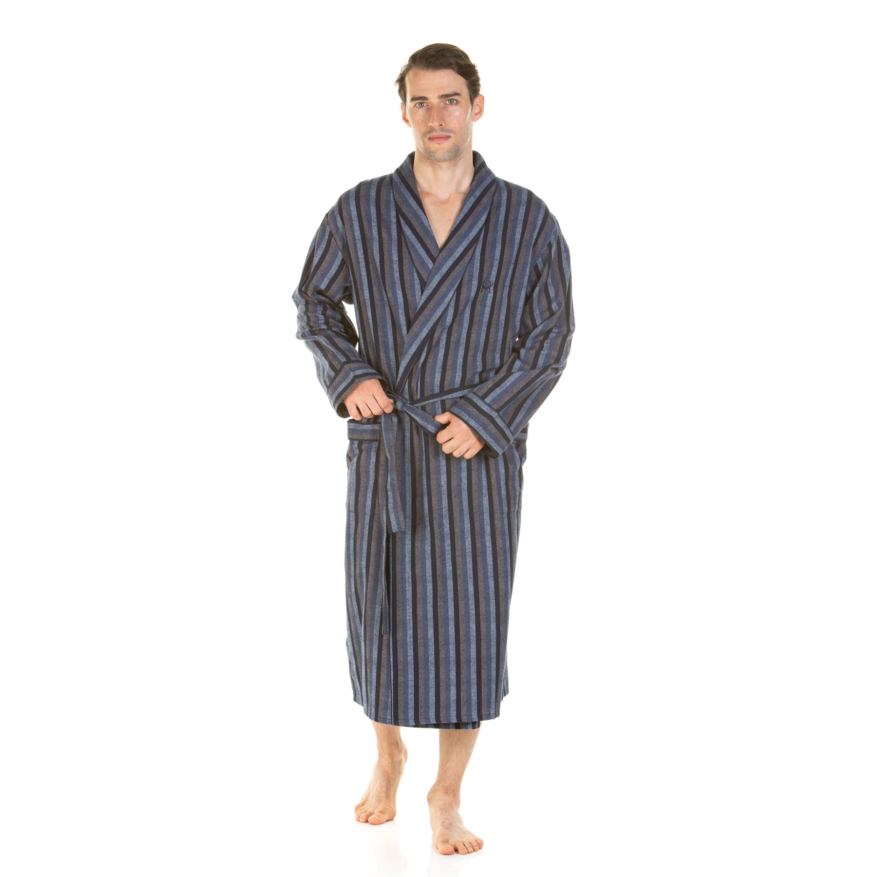 Bata de hombre Haigman 100 % algodón cepillado talla M, L, XL, XXL - Imagen 13 de 24