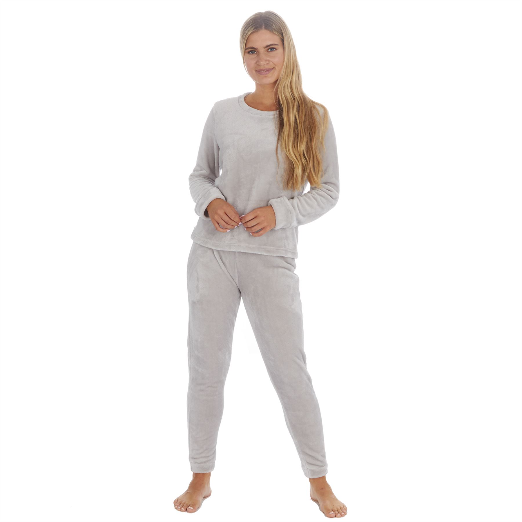 Juego de pijamas de lana de franela brillante para mujer/damas talla 8-22 - Imagen 30 de 49