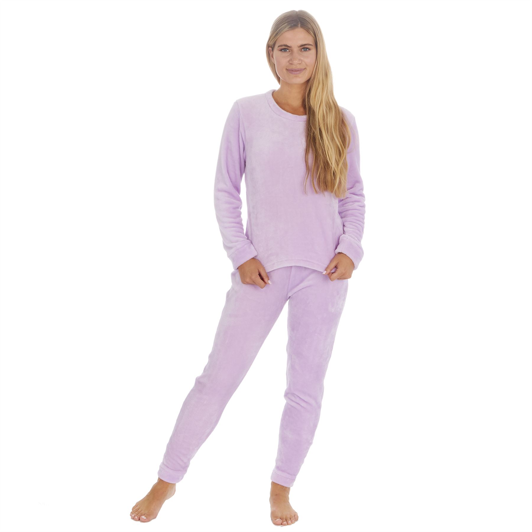 Juego de pijamas de lana de franela brillante para mujer/damas talla 8-22 - Imagen 35 de 49