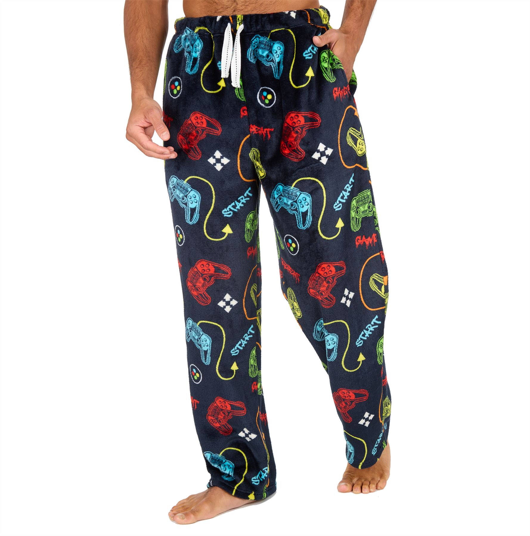 Pantalones de salón de lana para hombre Pantalones de pijama Pijamas Juegos Cuadros Talla S-XXL - Imagen 33 de 41