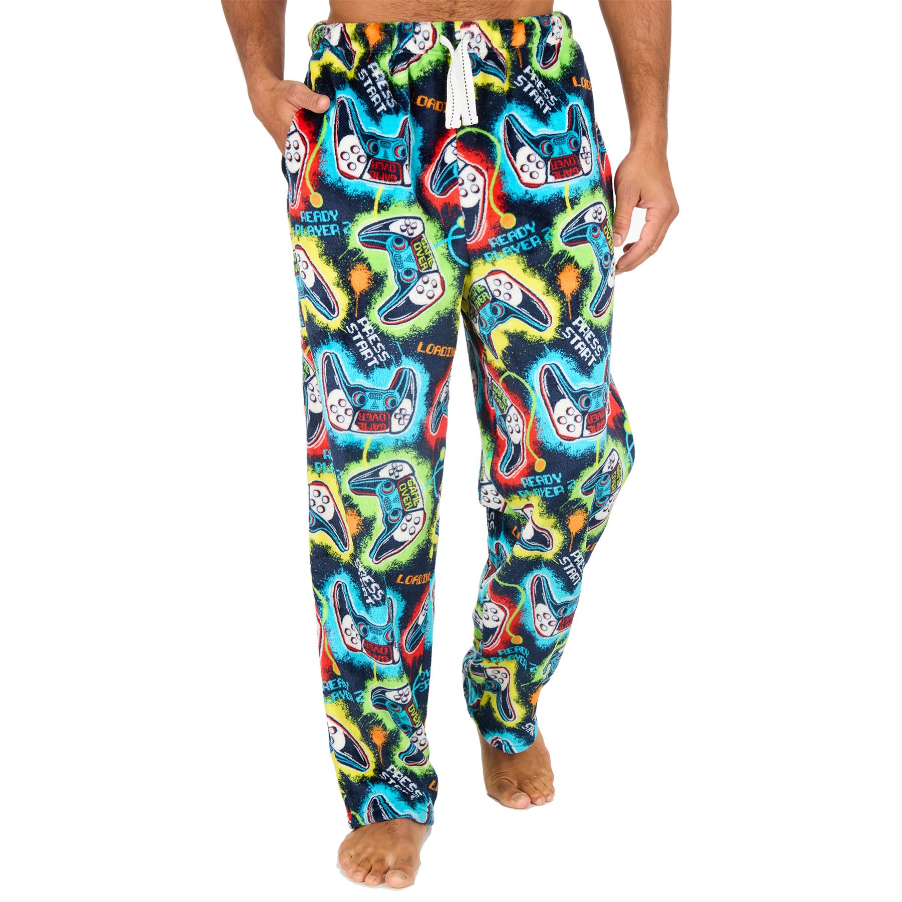 Pantalones de salón de lana para hombre Pantalones de pijama Pijamas Juegos Cuadros Talla S-XXL - Imagen 22 de 41
