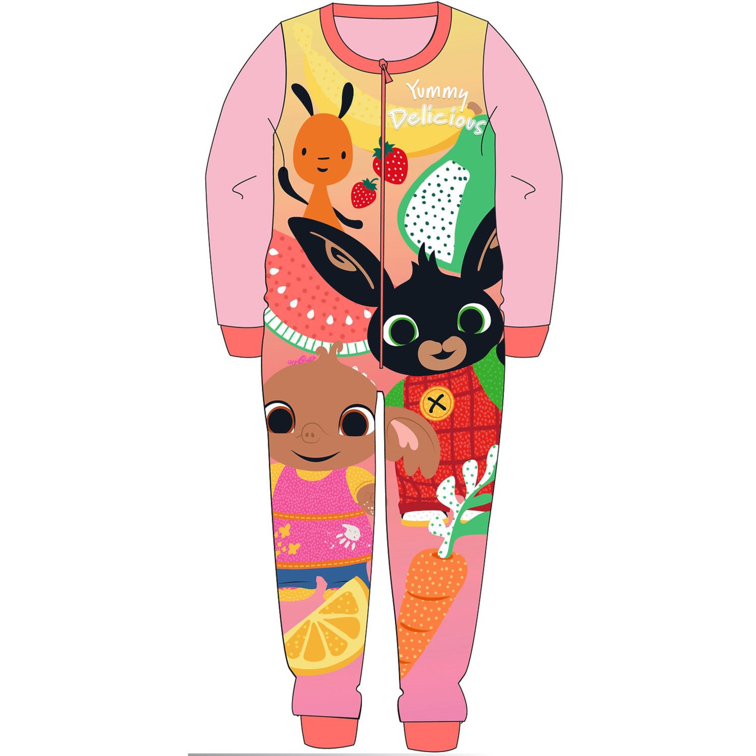 Kids Fleece All in One Boys Girls Character Childrens Pyjamas Age 1-10 Years - Picture 18 of 69