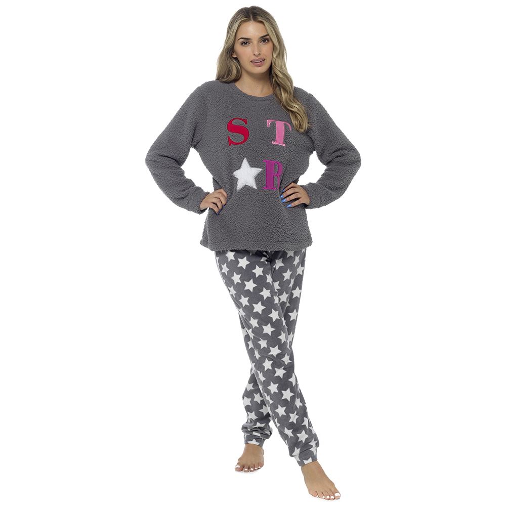 Pijama térmico de lana para mujer/damas pijama PJs invierno juego de ropa de noche talla 8-22 - Imagen 30 de 62
