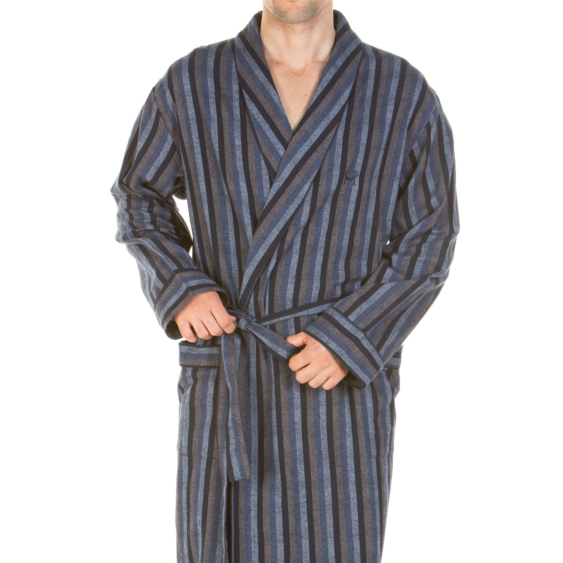 Bata de hombre Haigman 100 % algodón cepillado talla M, L, XL, XXL - Imagen 15 de 24