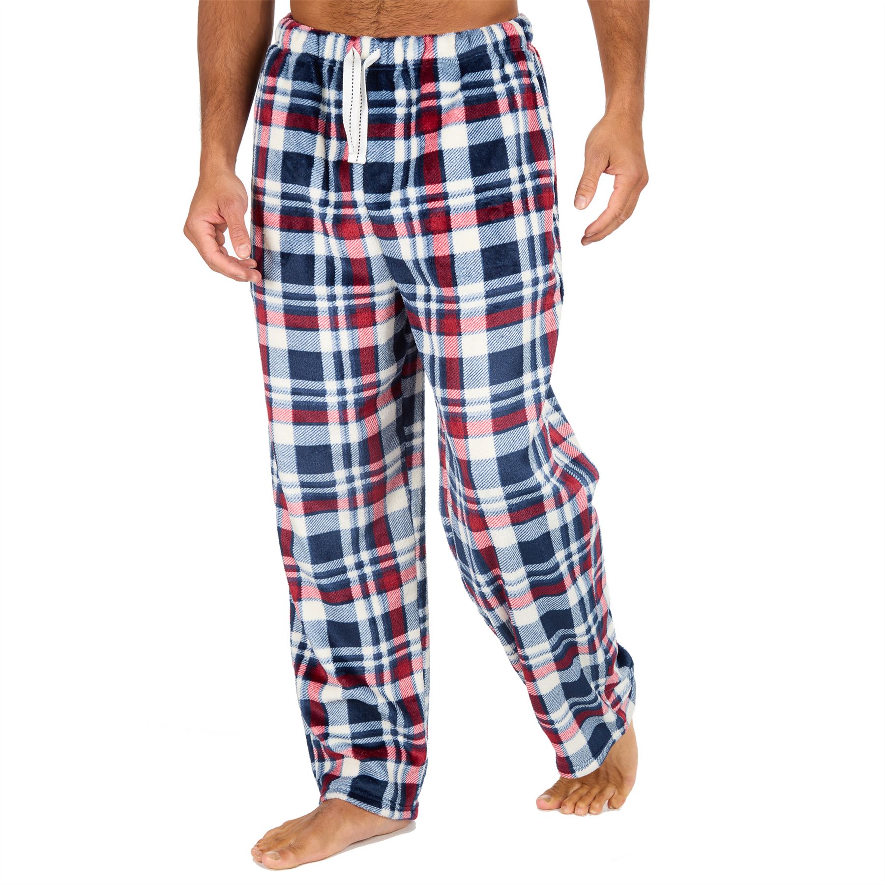 Mens Fleece Pyjama Bottoms Lounge Pants PJs Gaming Check Size S-XXL - Picture 28 of 51