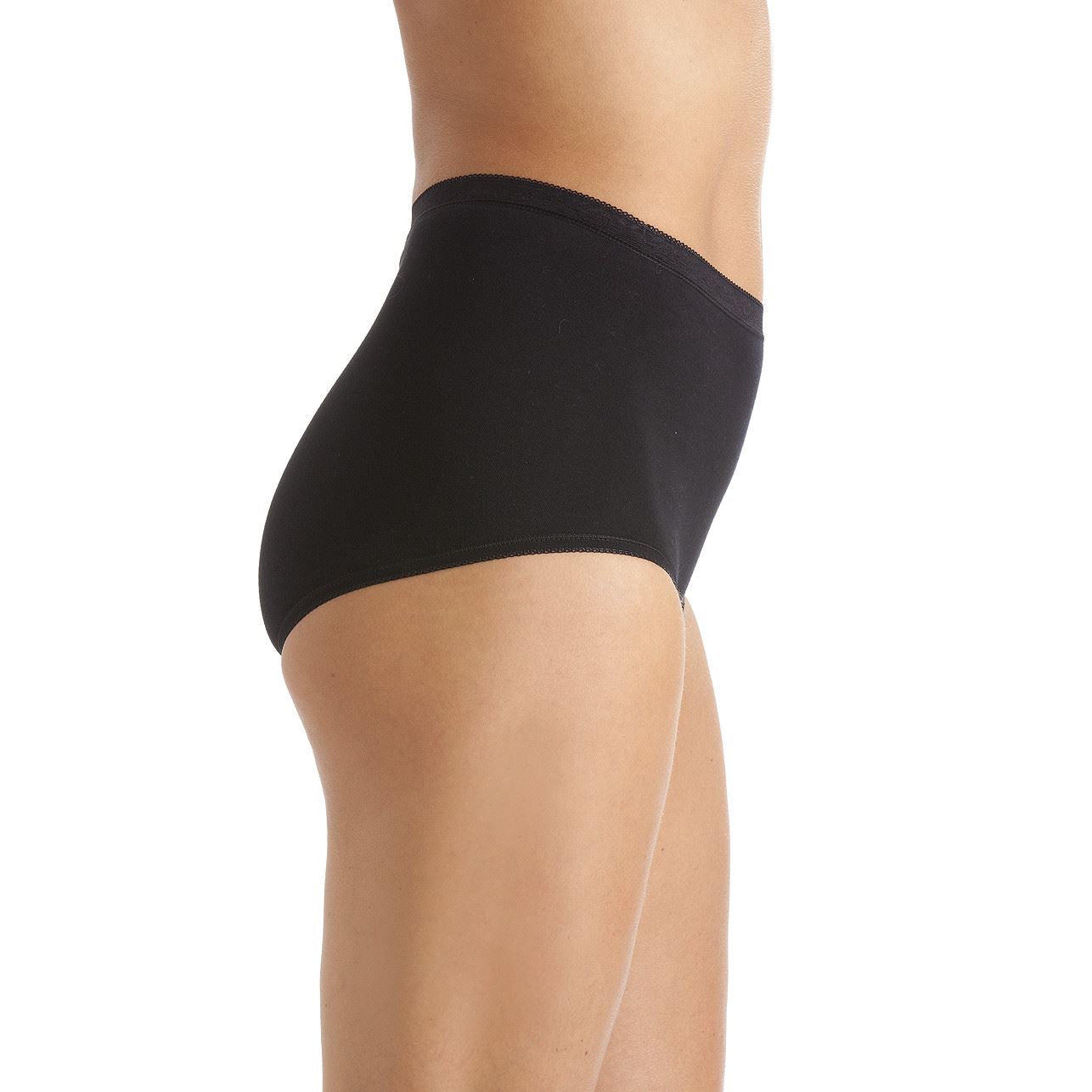 La Marquise Ladies Cotton Rich Maxi Briefs Full Coverage Knickers 3 Pair Pack - Picture 19 of 29