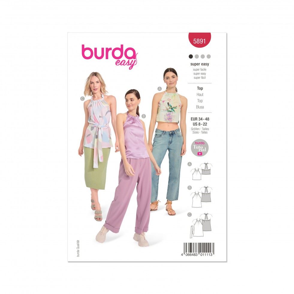 Burda Paper Sewing Pattern 5891
 