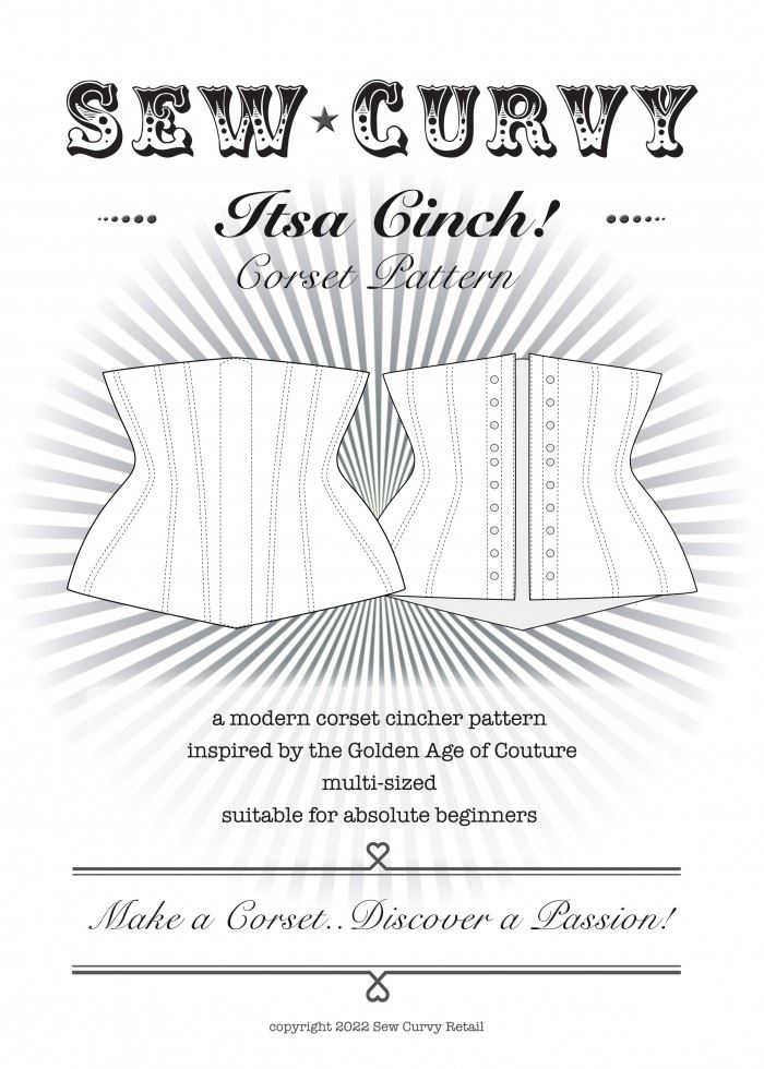 Sew Curvy Paper Sewing Pattern Its A Cinch Corset
 