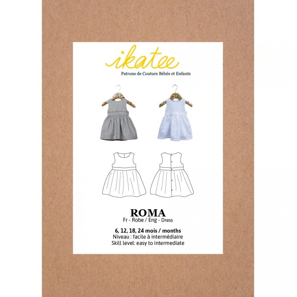 Ikatee Sewing Pattern Baby Roma Dress