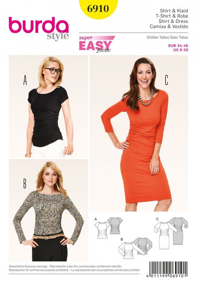 Burda Paper Sewing Pattern 6910
 