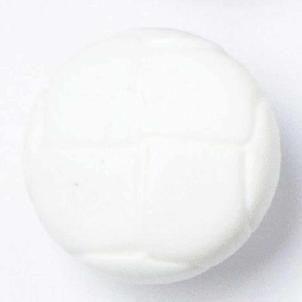 Round Football Buttons (Value Pack) White
 