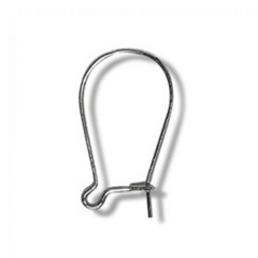 Trimits Silver Kidney Ear Wire Findings (Value Pack Of 5)