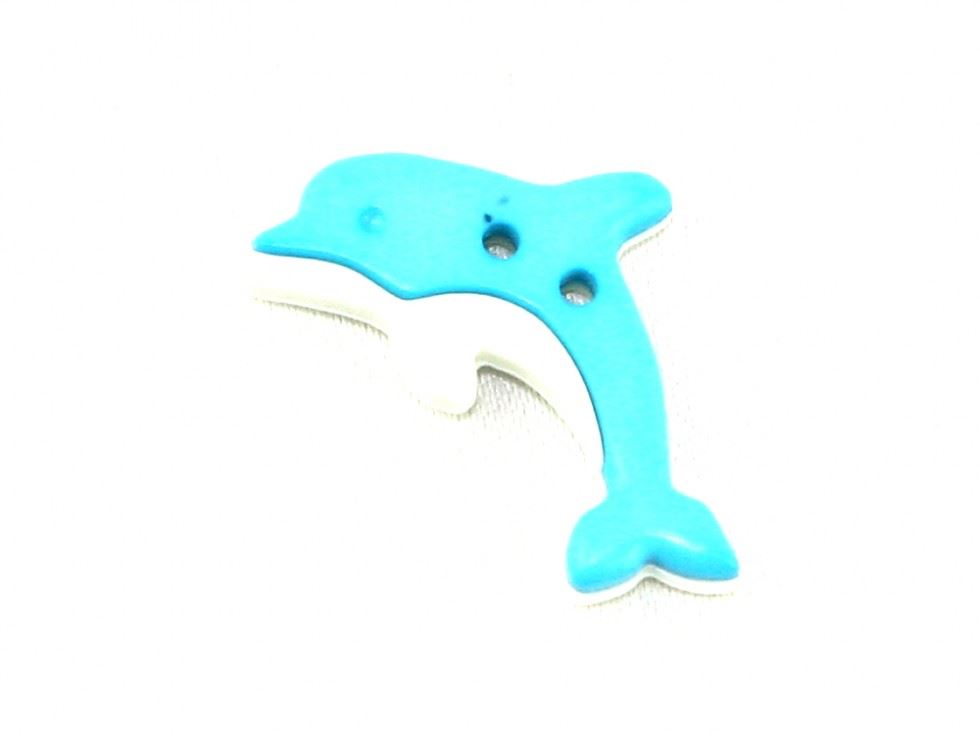 Dill Turquoise Dolphin Buttons (Value Pack)