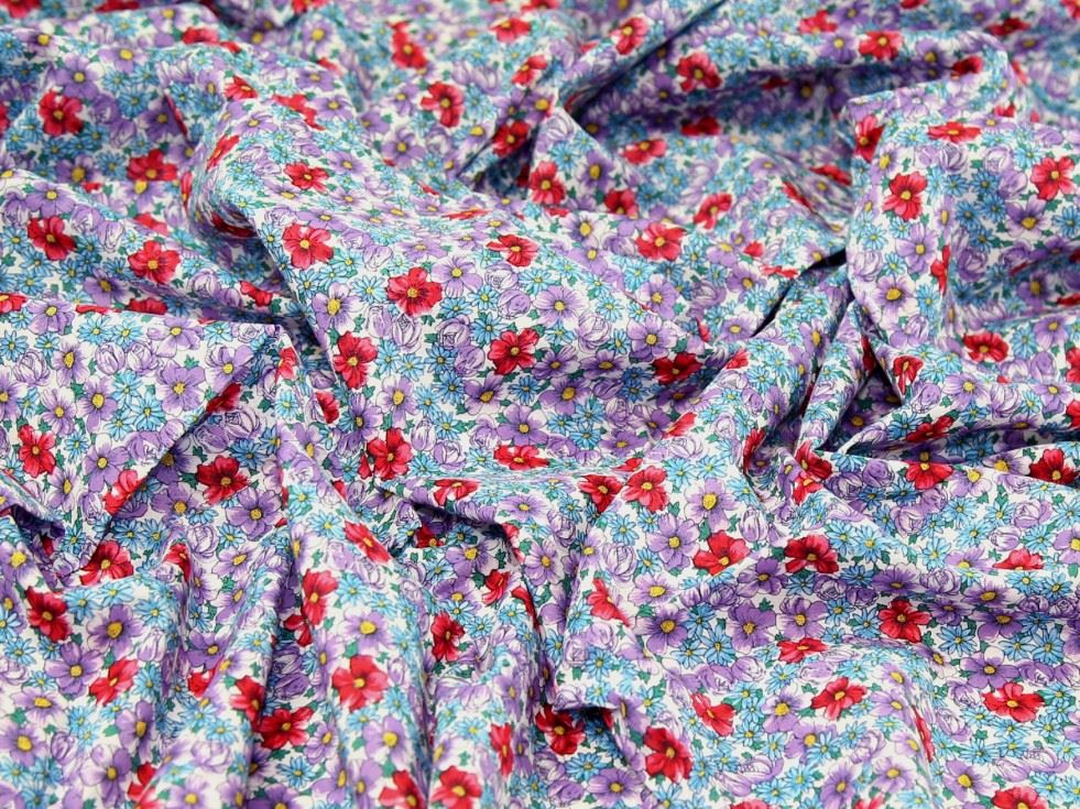 Deadstock Sea Island Cotton Voile Fabric Lilac
 