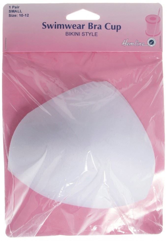 Hemline Swimwear Bra Cups White