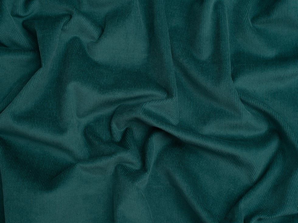 Minerva Core Range 16 Wale Stretch Woven Needlecord Fabric Peacock
 