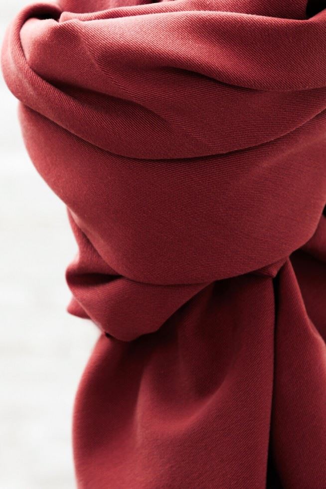 Meet Milk Berry Stretch Woven Tencel Lyocell Twill Fabric
