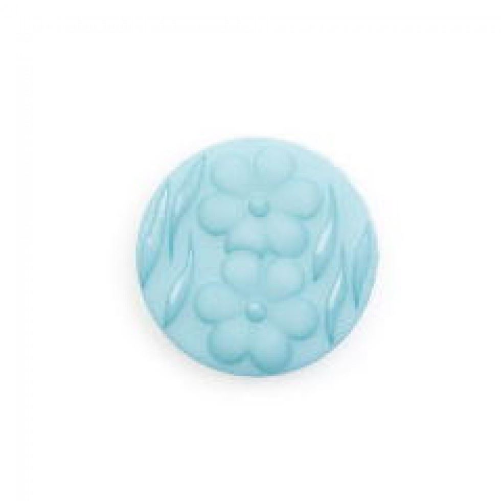 Crendon Turquoise Embossed Floral Buttons (Value Pack)