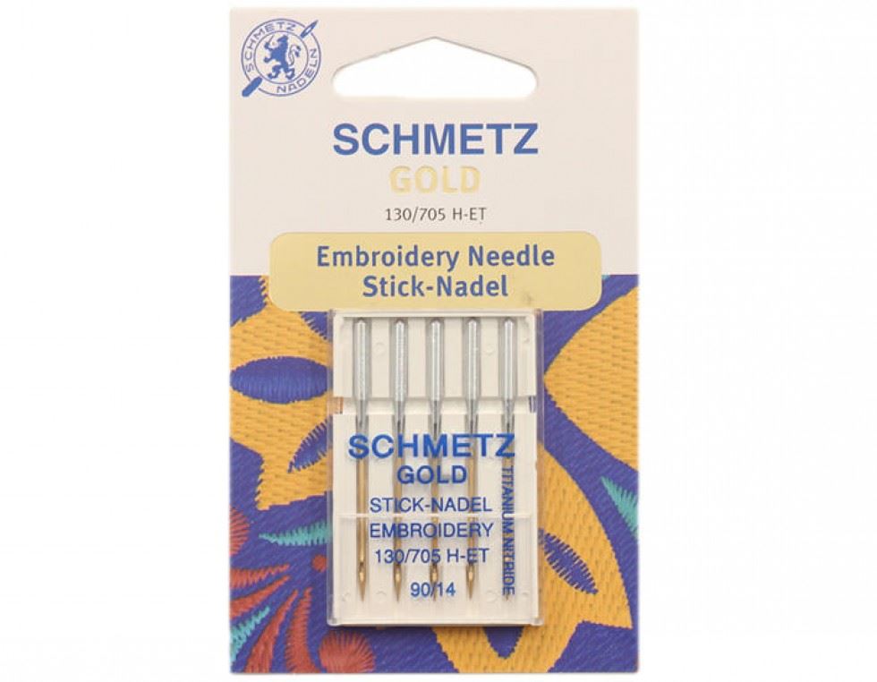 Schmetz Gold Embroidery Machine Needles