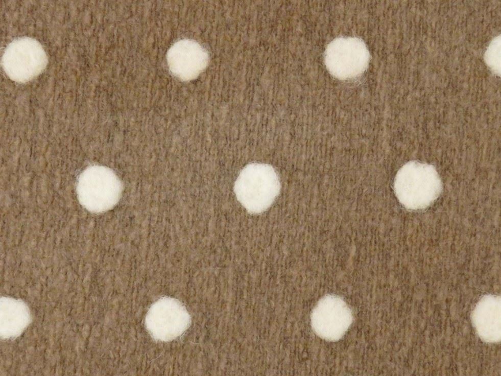 Textured Spot Boiled Wool Coating Fabric Beige