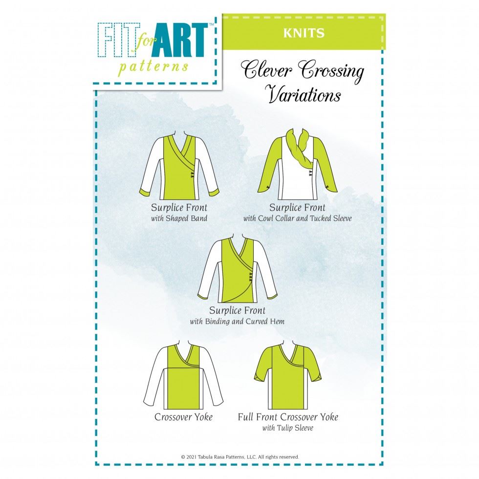 Fit For Art Clever Crossing Variations For Tabula Rasa Knits Sewing Pattern