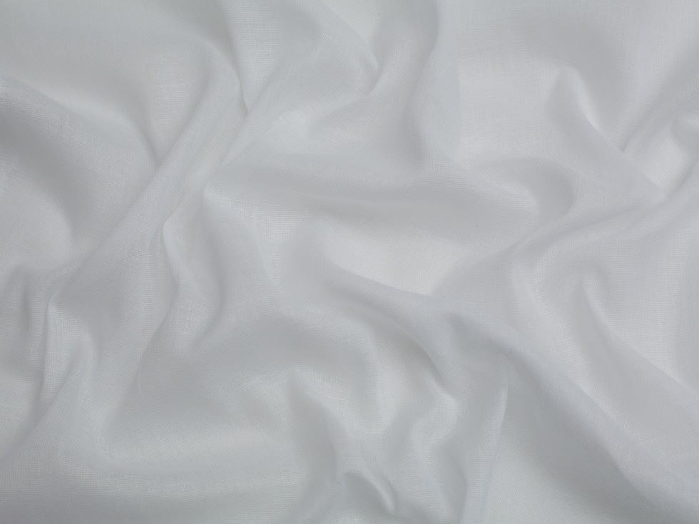 Minerva Core Range White Indian Butter Muslin Fabric