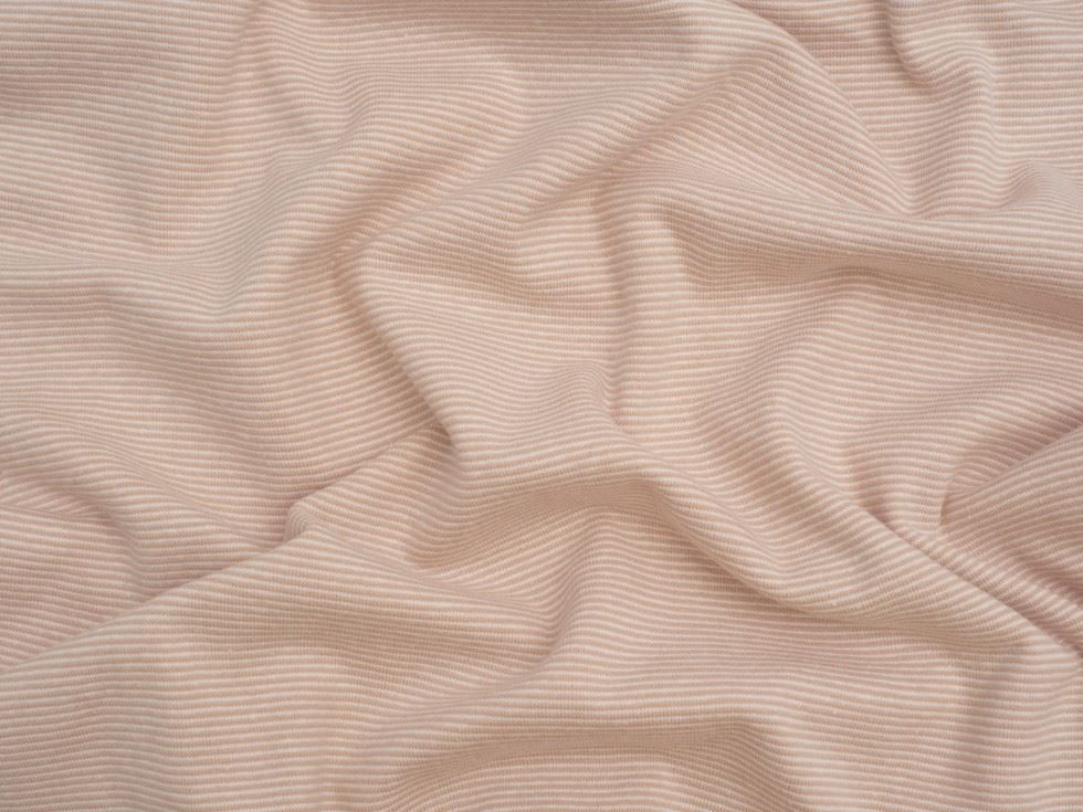 Minerva Core Range Pale Pink Baby Soft Yarn Dyed Tubular Ribbing Stretch Knit Fabric