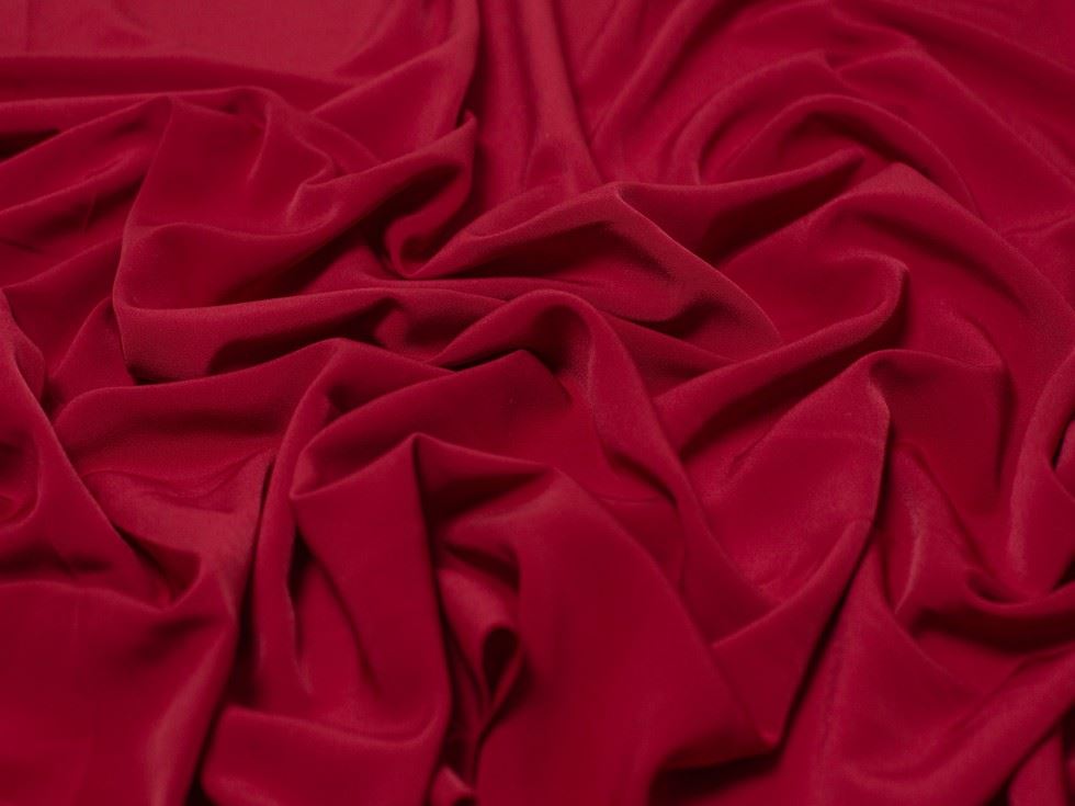 Minerva Core Range Claret Luxury Smooth Crepe Fabric
