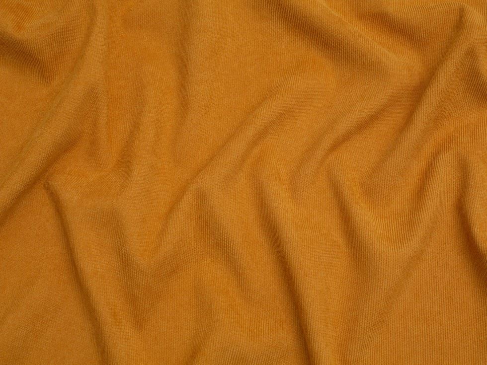 17 Wale Stretch Woven Babycord Fabric Gold