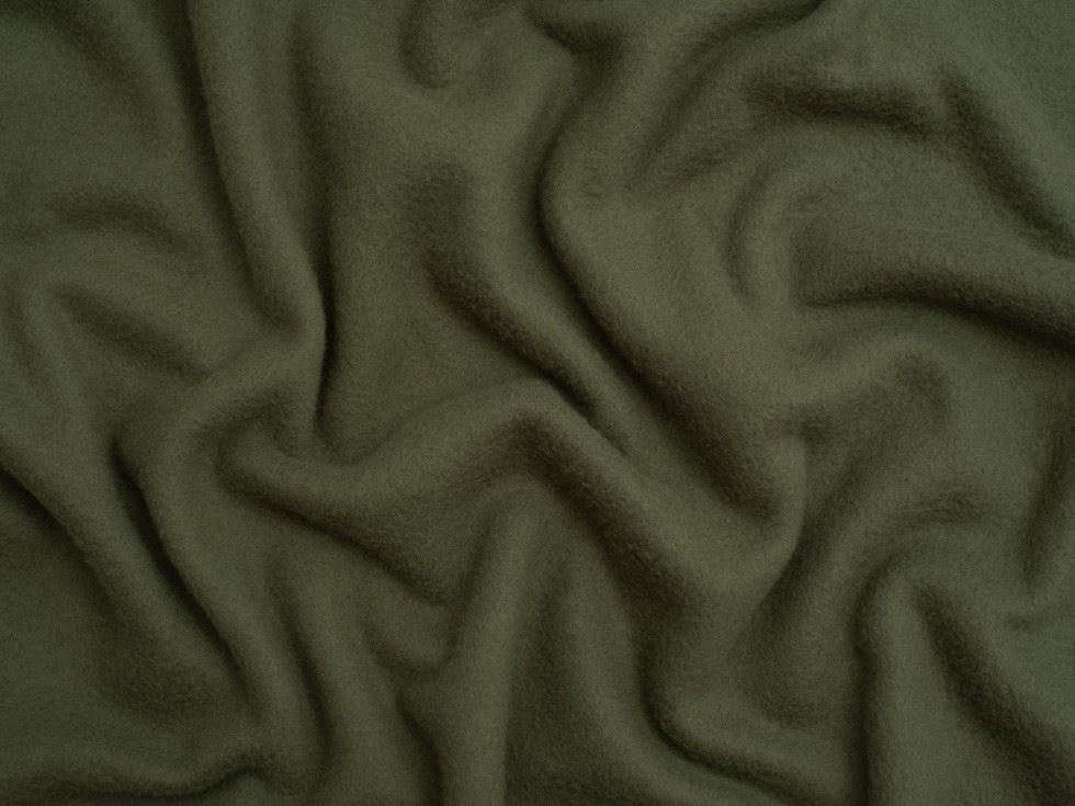 Minerva Core Range Brushed Microfleece Fabric Olive Green
 