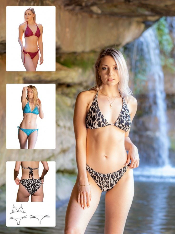 Booby Traps Paper Sewing Pattern Miki Bikini
 