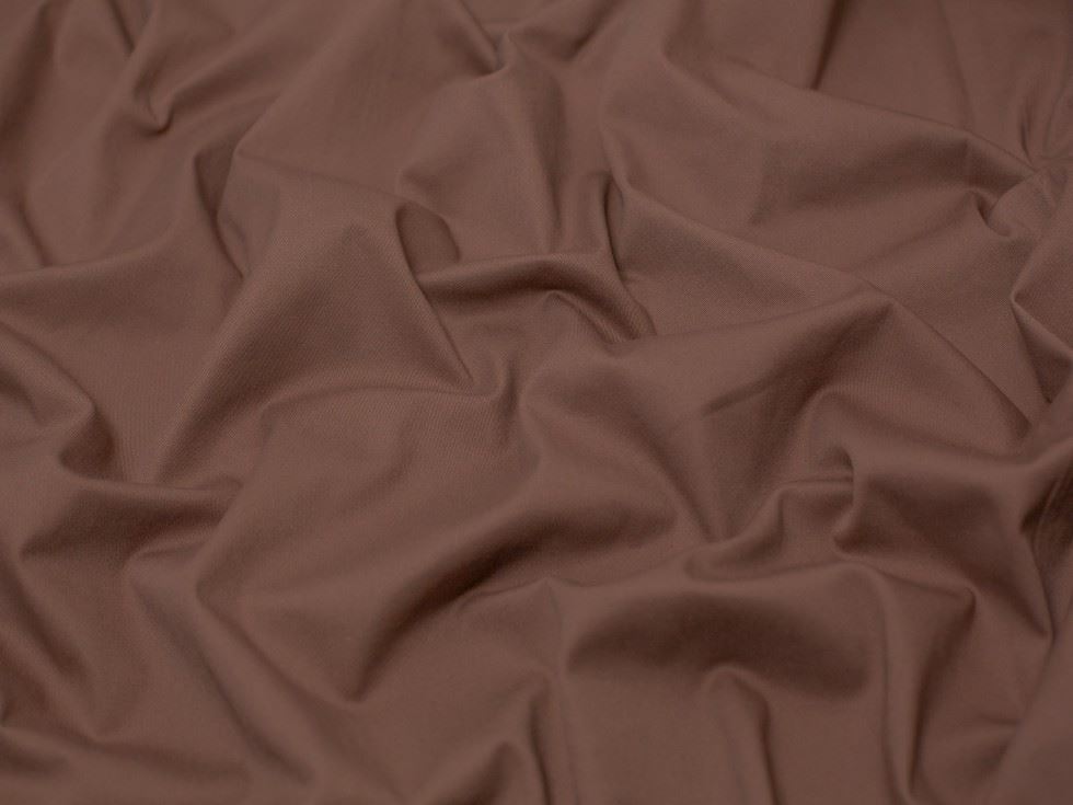 Minerva Core Range Mink Stretch Woven Cotton Twill Fabric