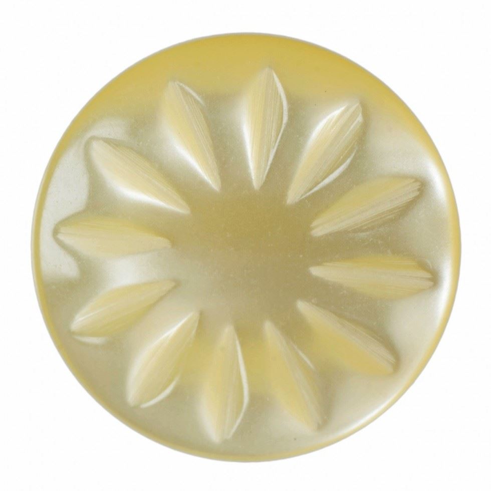 Hemline Yellow Round Shank Buttons