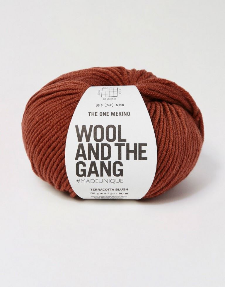 Wool And The Gang Terracotta Blush The One Merino Aran Yarn