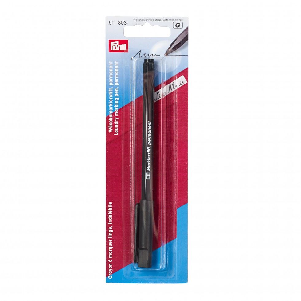 Prym Laundry Marking Pen Black