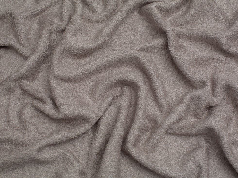 Minerva Core Range Taupe Bamboo Towelling Fabric