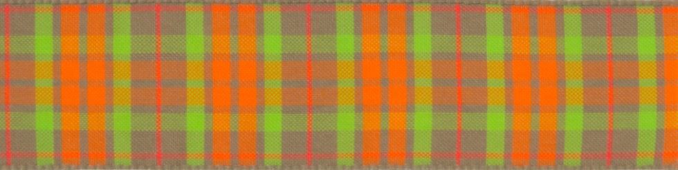 Berisfords Neon Textured Tartan Ribbon