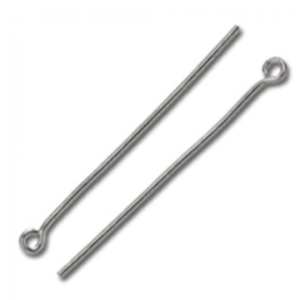 Trimits Silver Thick Eye Pin Findings (Value Pack Of 3)
