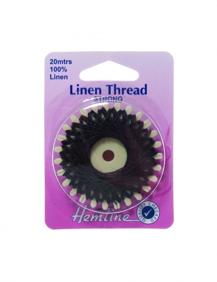 Hemline Brown Waxed Linen Thread