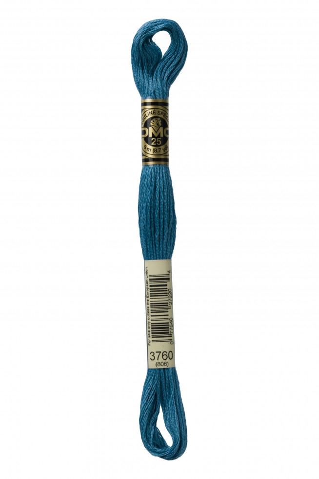 Dmc 3760 Stranded Cotton Embroidery Thread