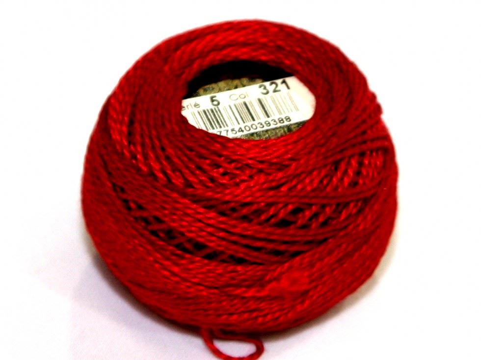 Dmc 321 Size 5 Cotton Perle Thread