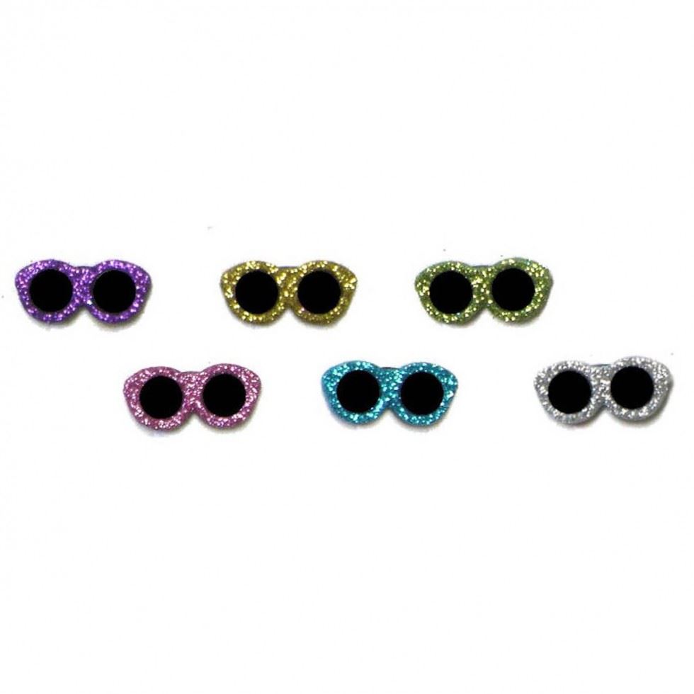 Dress It Up Glitter Sunglasses Buttons