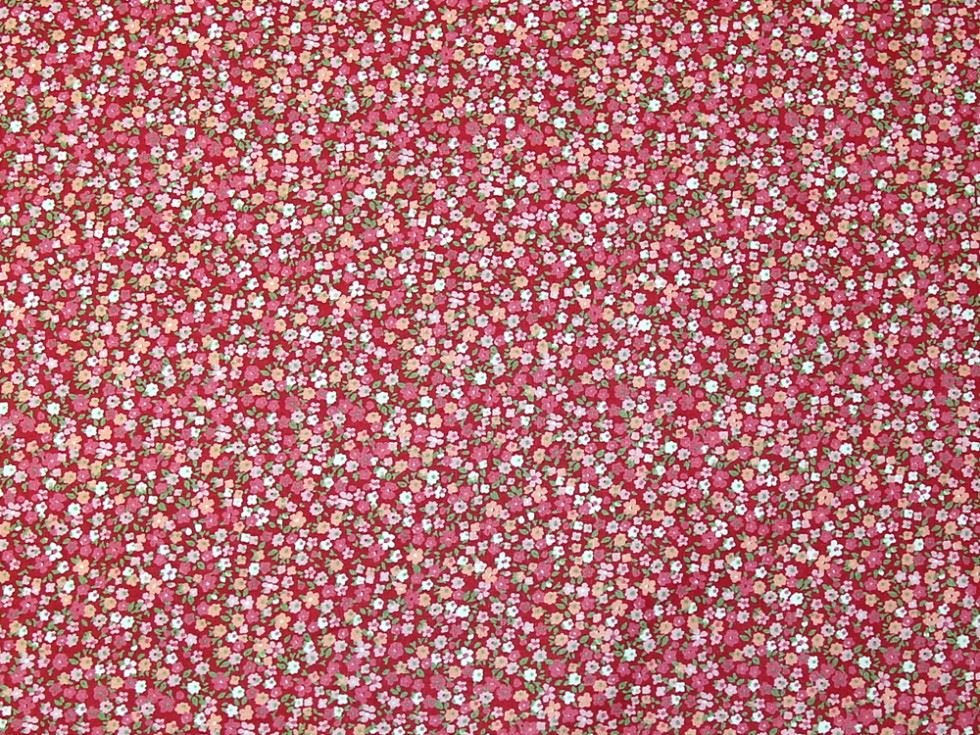 100% Cotton Poplin Fabric Red
 