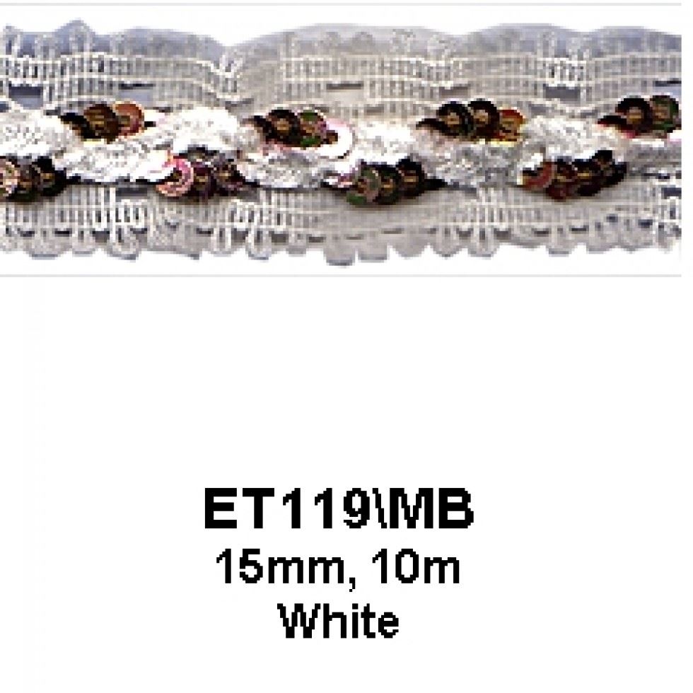 Essential Trimmings Sequin Velvet Trim Cream