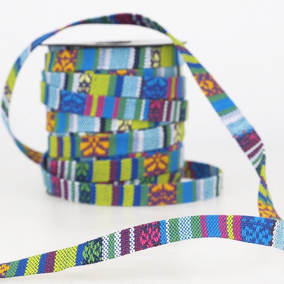 Stephanoise Jacquard Braid Trim Royal Blue
 