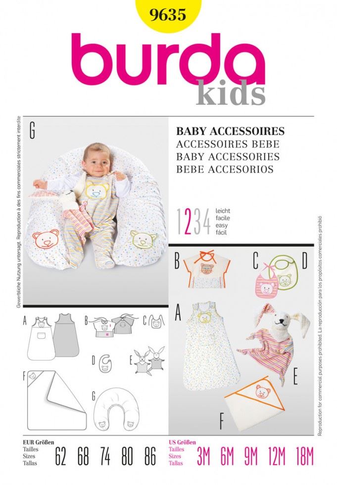 Burda Paper Sewing Pattern 9635
 