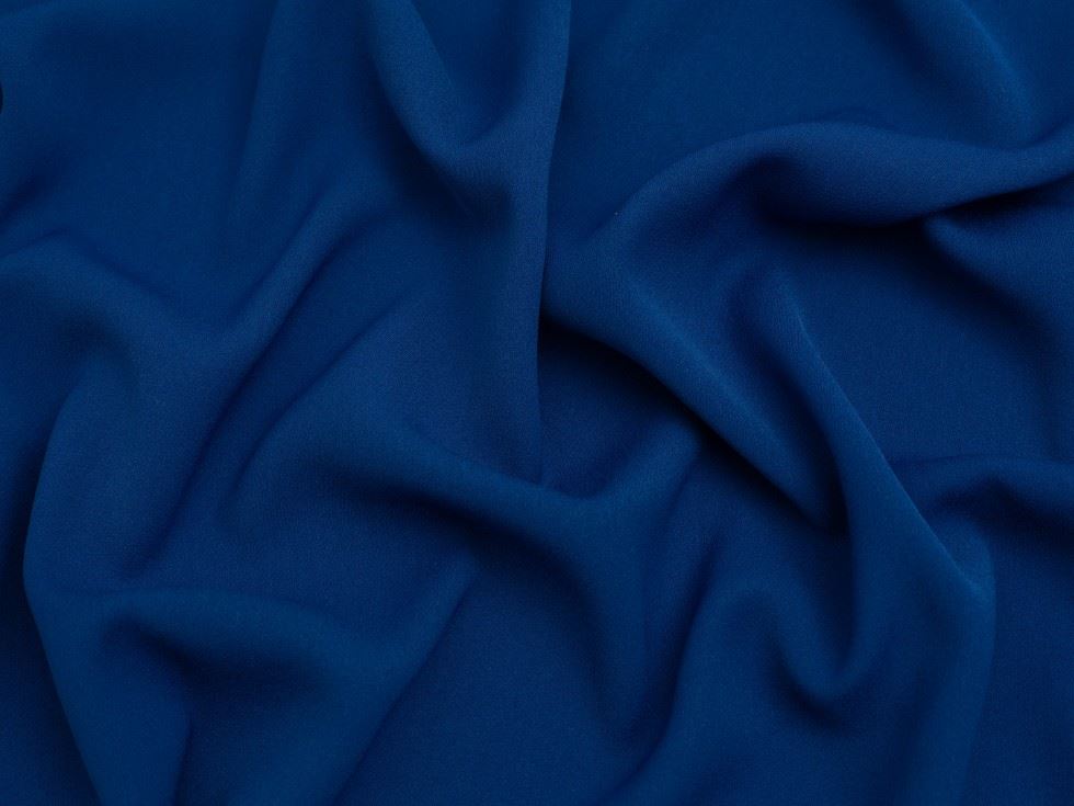 Minerva Core Range Prestige Polyester Crepe Fabric Yale Blue
 