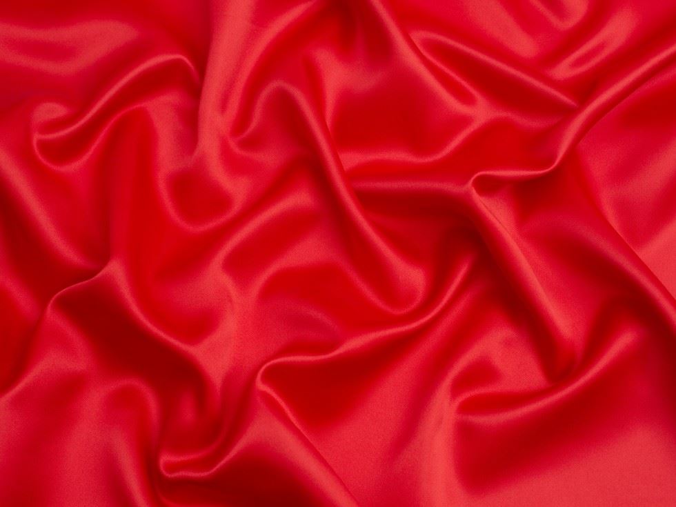 Matte Polyester Satin Fabric Red
 
